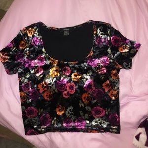 Floral crop top
